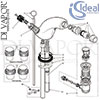 Ideal Standard Waterways CD Bidet Mixer Tap Spare Parts